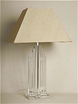 ALEXANDERS 42CM MANHATTAN CRYSTAL OBLONG LAMP